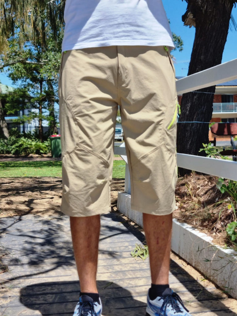 Quick Dry 3/4 Shorts  Three quarter below the knee shorts hub for men. –  Below the Knee Clothing
