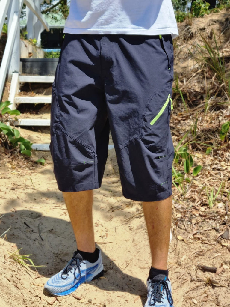 Quick Dry 3/4 Shorts  Three quarter below the knee shorts hub for men. –  Below the Knee Clothing